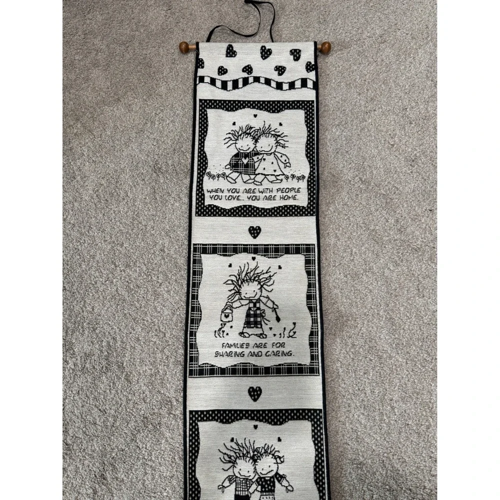 Marci Bell Pull‎ Wall Hanging Art Decor 9x41 Spending Time With Family